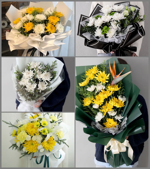 浙江省台州玉环县沙门镇张岙村白事花束代送